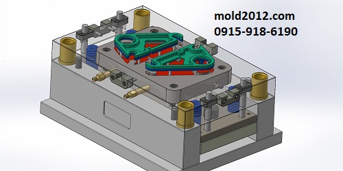 آموزش طراحی قالب تزریق پلاستیک تولید مدل قالب قاب اورینگ در نرم افزار سالیدورک