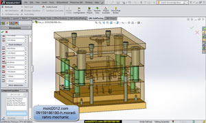 دانلود آموزش طراحی قالب تزریق پلاستیک سالیدورک برای کارخانجات  3dquick mold